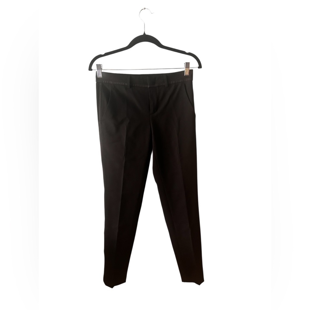 Vince Women Black Pants trousers wool minimalist office quiet luxury size 0